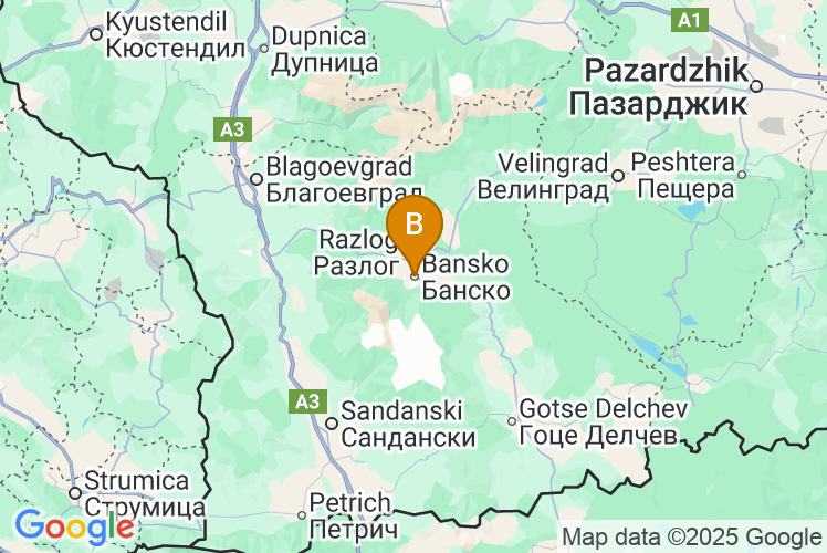 Map of Bansko
