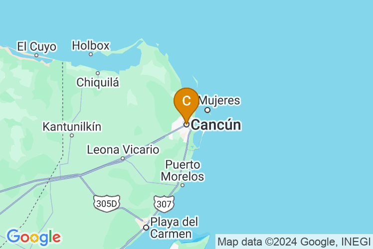 Harta Cancun și Riviera Maya