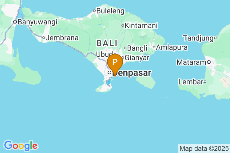Map of Sanur Beach